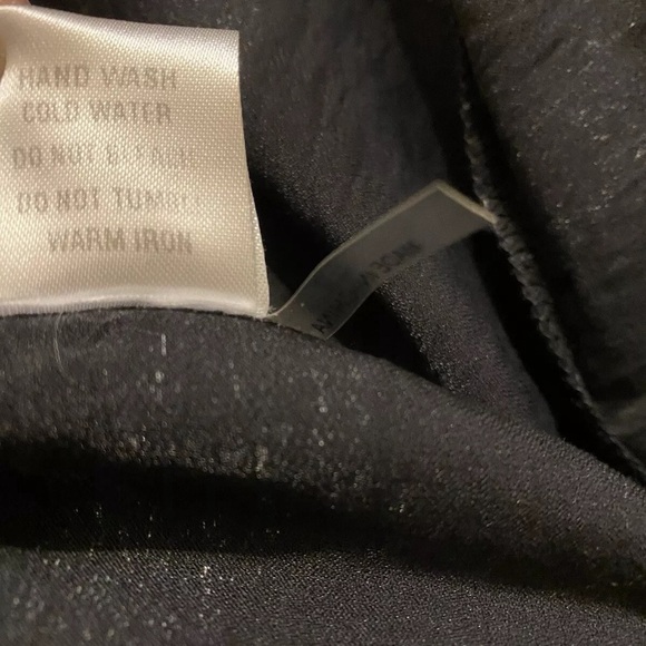 Radzoli Women’s Wide Leg Pants Black & White Abstract Pull On Trousers Sz Large - Picture 6 of 7